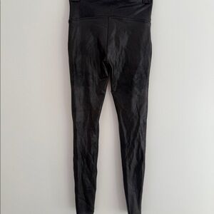 Spanxshape Faux Leather Black Leggings